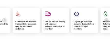 Shopping Benefits Carousel